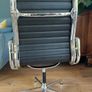 Eames EA 108 High-Backed Leather Swivel Chair Image 5