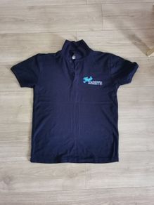 Black Polo men top