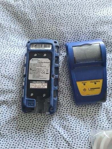 Gas analyser, printer & digital manometer
