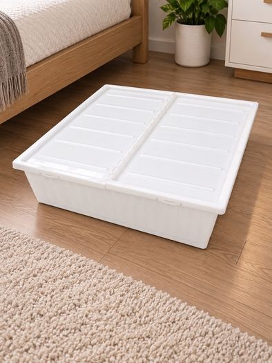 2 Large Underbed storage boxes