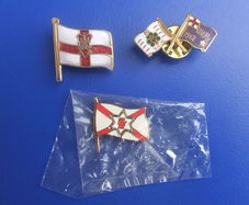 ULSTER UNIONIST & LOYALIST (Northern Ireland) - three Loyalist/Unionist flag badges (c.1990s). All in excellent condition.