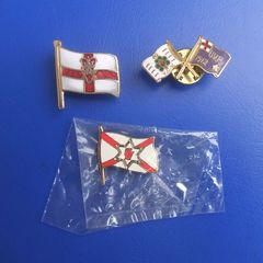ULSTER UNIONIST & LOYALIST (Northern Ireland) - three Loyalist/Unionist flag badges (c.1990s). All in excellent condition.