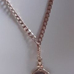 gold chain and pendants
