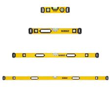 DeWALT Box Beam Spirit Level 4 Piece Set (250mm, 600mm, 1200mm, 1800mm)