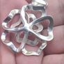Sterling silver large rose pendant Image 6