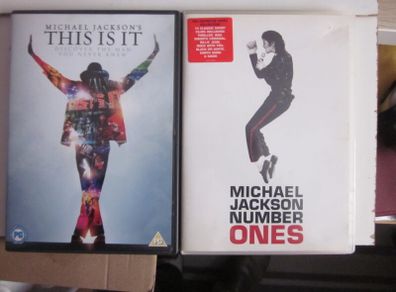 Michael Jackson's The Number Ones 2003 &This Is It 2010 DVD's