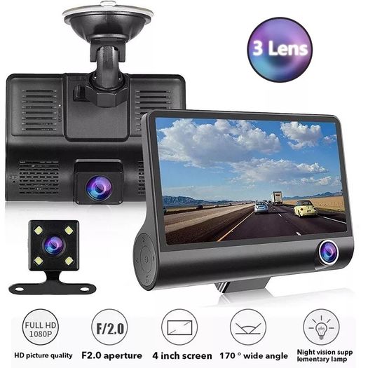 Dashcam 3 channel 1080p