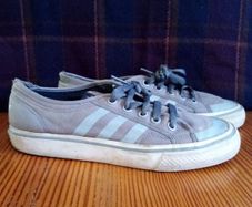 Adidas Nizza Original canvas trainers 5 38 blue grey