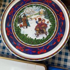 Nine Old Biscuit Tins.