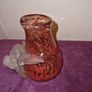 Vintage hand blown red glass vase Image 7