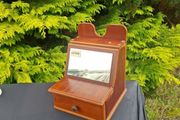 Vintage mirror vanity box with drawer