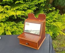 Vintage mirror vanity box with drawer