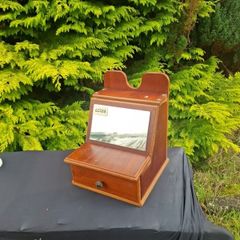 Vintage mirror vanity box with drawer
