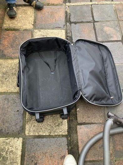 suit case on wheels