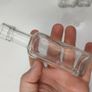 292 - Set of 5 Vintage Clear Glass Decorative Collectible Display Bottles Image 8