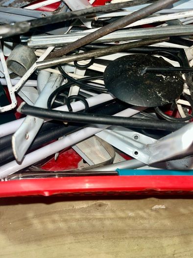 scrap metal plastics art sculpture materials metal works
