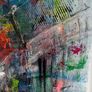 Large Original Abstract Painting of Cottages, Irish cottage original painting  Abstract Painting Image 5