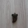 Pilgrim wooden and bronze gold charm pendant for necklace Image 3
