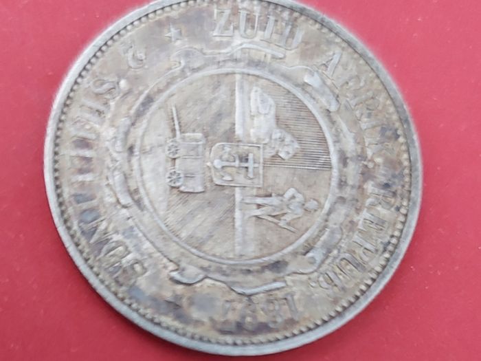 South Africa 1897 Two Shilling Kruger Silver Coin