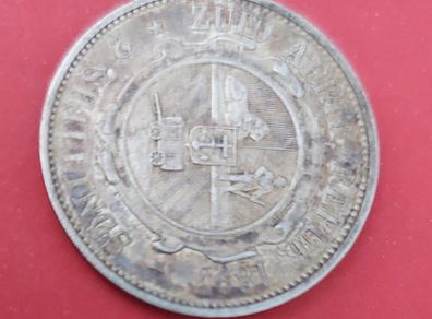 South Africa 1897 Two Shilling Kruger Silver Coin