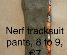 Nerf tracksuit pants, 8 to 9