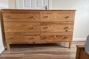 Very Strong + solid Pine ikea Tarbe 6 drawer unit