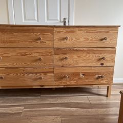 Very Strong + solid Pine ikea Tarbe 6 drawer unit