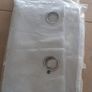 silver and white marble effect lined eyelet curtains Image 3