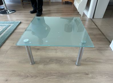 Small glass coffee table