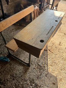 Antique school desk