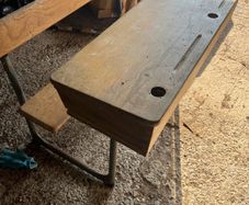 Antique school desk