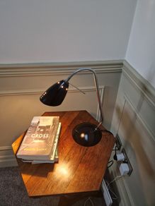 Vintage desk lamp, Sey Lumiere Hestia 1990,  Retro design bedside desk lamp.