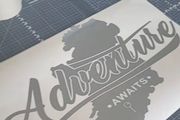 Custom map of ireland stickers x 2