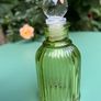 Vintage green ribbed glass scent bottle Price drop Image 4