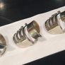 3 Twisted Silver Toned Napkin Forks Image 3