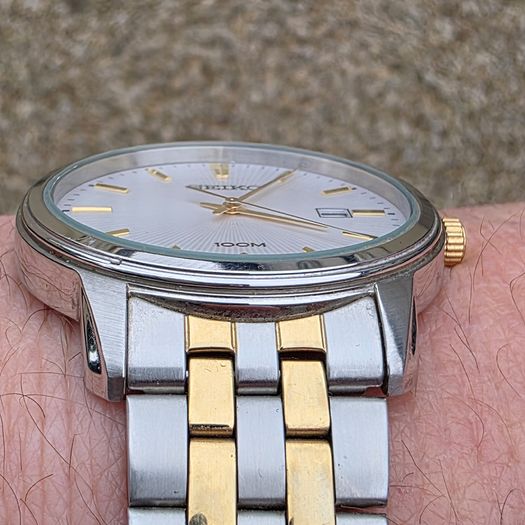 Seiko SUR107P1 Two-Tone Quartz Dress Watch