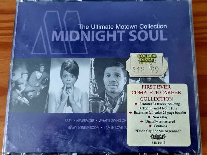 CD - The Ultimate Motown Collection Midnight Soul, VG condition.