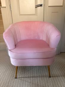 Pink armchair
