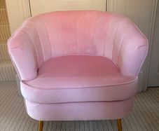 Pink armchair