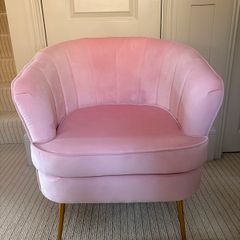 Pink armchair