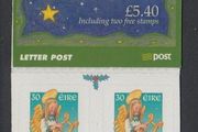 1999 Ireland Christmas Commemorative Stamp Booklet Mint Never Hinged (MNH). Hibernian HB78.
