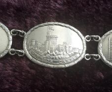 Vintage - 'London' -  Silver Bracelet