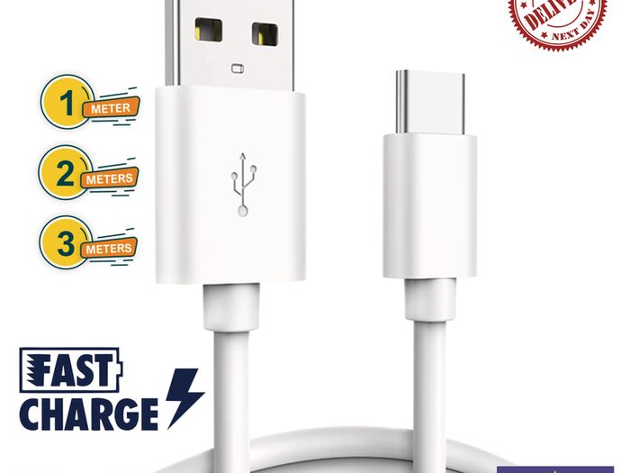 1M/2M/3M USB-C Lead For Samsung S9 S10+ S20+ Type C Charging Fast Charger Phone Cable Samsung