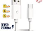 1M/2M/3M USB-C Lead For Samsung S9 S10+ S20+ Type C Charging Fast Charger Phone Cable Samsung