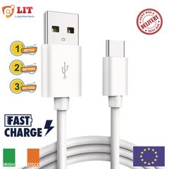 1M/2M/3M USB-C Lead For Samsung S9 S10+ S20+ Type C Charging Fast Charger Phone Cable Samsung