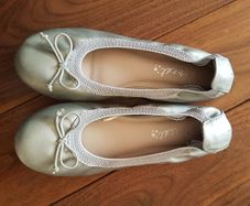Girls Silver Next pumps