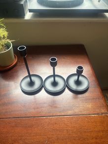 3 candle holders
