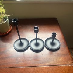 3 candle holders