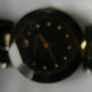 18k Gold Plated Vintage Dimpax Crystal Blue Glass Ladies Quartz Wrist Watch (some Scratches On The Crystal) Image 4