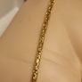 18kt Vermeil Sterling Hard Gold Plated Silver Byzantine Link Bracelet Image 5